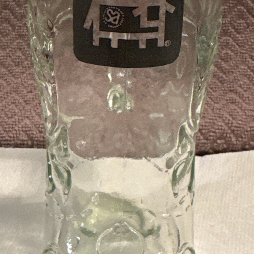 Vintage Stewart Anderson Black Angus Steakhouse Glass Boot Mug
